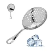 Julep Strainer, 304 Metal Cocktail Sieve for Spirit-Forward Stainless Steel