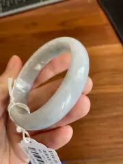 100% Untreated Genuine Grade A Jade Bangle Jadeite Bracelet 純天然翡翠A貨手鐲 52mm
