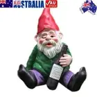 Mini Dwarf Gnome Statue Garden Ornament Resin Fairy Micro Landscape Elf (C)