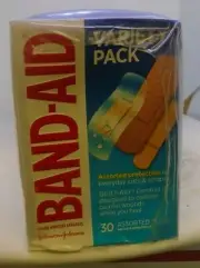 Band-Aid Adhesive Bandages, Variety Pack, 30ct, 6 Pack