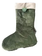 West Elm Holiday Stocking Green 22.5in