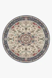 245' Round | Machine Washable Runner Rug | Kid & Pet Friendly | Indoor Rug | Sima Royal Blue Flatwoven Rug | Ruggable