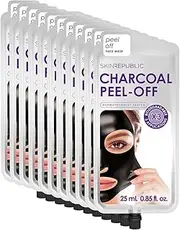 Skin Republic 10 Pack Charcoal Peel-Off Face Mask (3 Applications)