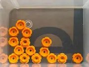 LEGO Parts - Orange Plate Round 1 x 1 w Flower Edge - No 24866 - QTY 15