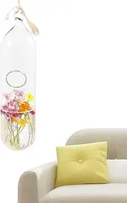 Fuuxtci Plant Propagation Tubes Wall - Unique Flexible Wall Vase Glass | Resistant Wall Vase Plant Containers for Living Room Offices Hallway
