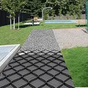 Gravel Ground Grid 2 Inch Thick, Driveway Stabilization Grids for Parking, Gardens, Driveways, Patios(1x6m/3.2x19.7ft)