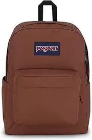JanSport Superbreak Plus Backpack - Work, Travel, or Laptop Bookbag with Water Bottle Pocket, Russet Red