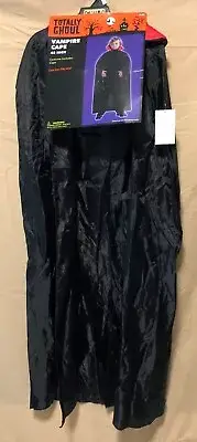 Totally Ghoul Childs Costume Vampire Cape 45 Inch NWT