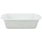 Textured 10.5" White Porcelain Kalahari Loaf and Cake Pan by BIA Cordon Bleu