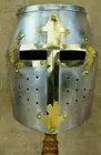Brass Corse 20 G Medieval Knight Steel Helmet Norman Viking Helmet Replica LARP