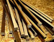 20 PIECES WALNUT HARDWOOD SQUARE STRIP 12" X 1/4" X 1/4" LUMBER WOOD MODEL R/C