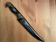Eagle Head Fixed Blade Hunting Knife with Sheath