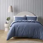 Bianca Riviera Blue Duvet Doona Quilt Cover Set King Bed Size