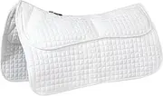 Harrison Howard Diamond Quilted Western Saddle Pad Adjustable Foam Inserts and 4 Pockets Horse Riding Pad with Added Cushioning and Comfort