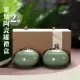 【茶裡茶器】陶瓷茶葉罐禮盒2入組(茶罐 防潮盒 密封罐 存茶罐 儲物罐 收納罐 茶具 喜糖盒 陶藝品 禮物)