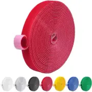 32FT Reusable Fastening Tape Cable Ties Double-Sided Hook-And-Loop Management