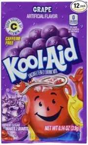 10 Sachets Kool-Aid Grape Flavoured Unsweetened Drink Mix, 10 x 3.9g