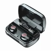 M23TWS Wireless Bluetooth 5.1 In-Ear With LED Digital Display IPX6 Sports Gaming Headset - Black