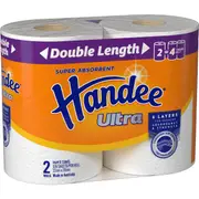 Handee Ultra Paper Towel Double Length White 240 Sheets 2 pack