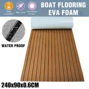 240×90CM EVA Foam Boat Flooring Mat Teak Decking For Yacht Carpet Brown