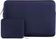 [MOSISO] Laptop Case 16 inch, 15-15.6 inch Laptop Sleeve Bag Compatible with MacBook Pro 16 inch, HP, Acer, Dell, Lenovo, ASUS Notebook, Neoprene Computer Sleeve Bag with Small Case, Navy Blue