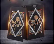 XXROCSWH Plastic Waterproof Poker Adult Large Printing, Professional Playing Cards in Bulk, Sets for Outdoor, Travelling, Seaside, Pool and Other Waterfront. (Plastic, Colourful Roses Poker)