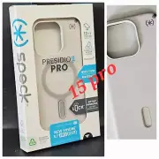 Speck Presidio2 Pro ClickLock MagSaf Case for iPhone 15 PRO Bleached Bone.