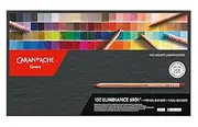 [Caran d'Ache] Luminance 6901 Box of 100 Individual Coloured, Artists, Colour Coded Pencils & 1 Full & 1 Pencil Blender