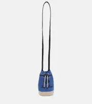 [Loro Piana] Loro Piana Sailor Mini canvas bucket bag One Size blue
