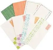 Shinokoma AZ-PA33-A3 Washi, 8 Patterns Assorted, Otoshidama Bags, Large 6.8 x 3.4 inches (17.2 x 8.6 cm), 24 Pieces, 8 Colors x 3 Each