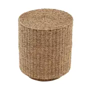 Design Square Cleo Side End Lamp Table Round - Natural