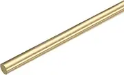 uxcell Brass Round Rods, 3/8 Inch Brass Solid Round Rod Lathe Bar Stock, 10mmx200mm Brass Rod for Drift Punches Various Shaft DIY Craft Model Plane Ship Cars, Pack of 1
