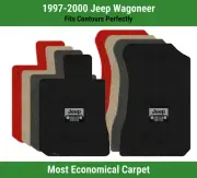 Lloyd Velourtex Front Row Carpet Mats for '97-00 Jeep Wagoneer w/Jeep Grill Logo
