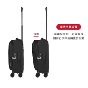 【VICTORINOX 瑞士維氏】Global軟箱20吋登機行李箱(黑)