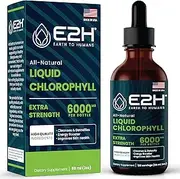 Chlorophyll Liquid Drops - 100% All-Natural Concentrate – Energy Booster, Digestion and Immune System Supports, Internal Deodorant - Highly Absorbent Liquid Formula - 120 Servings