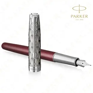 【PARKER】《派克 卓爾致臻 18K F尖 典藏紅鋼筆》買就送派克鋼筆墨水！