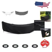 Lightweight Black Hammock Cover with Ventilation - Ideal for 14ft Arc Stands
