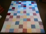 COUNTRY COTTAGE BEAUTIFUL FLOWER GARDEN PATCHWORK THROW QUILT - BRAND NEW
