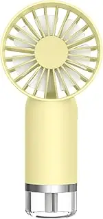 Misting Fan Portable, Handheld Personal Mister Fan, Small Fan Rechargeable, Mini Spray Water Mist Fan, Kids Women Portable Fan For Travel, Outdoors, Hiking, Camping Home Office (yellow)