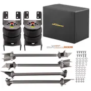 [MaXpeedingrods] Uni. 4 Link Rear Suspension Kit with 2500 Air Suspension Bag Triangulated Mounts