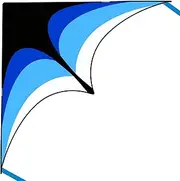 Mint's Colorful Life Delta Kite for Kids & Adults, Extremely Easy to Fly Kite with 2 Ribbons and 300ft Kite String, Best Kite for Beginner