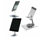 Foldable Desktop Phone Holder Adjustable Table Cell Phone Stand Phone Accessories Silver