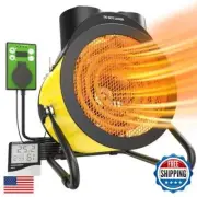 Greenhouse Heater with Thermostat - Electric Patio Heater 1500W, 3S Fast Heat