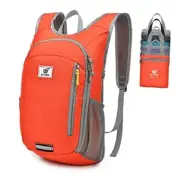 Small Daypack 10L Hiking Backpack Packable Lightweight Travel Day Pack Orange