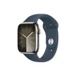 APPLE WATCH S9 LTE版 41MM 銀色不鏽鋼錶殼 風暴藍色運動型錶帶 GPS +行動網路 現貨 廠商直送