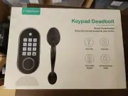 VTECHVAT Keypad Deadbolt, Auto Locking, Illuminated Pad