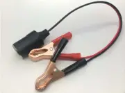 12V/10A Car Cigarette Lighter Socket To Battery Cord Cable Adapter With Clips