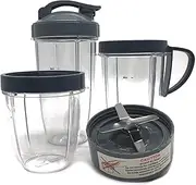 [Szwaldaper] Cup and Blade Set Nutri Replacement Speed Blender Mixer System Replacement Parts and Accessories with, for, Replacement Blender Blades