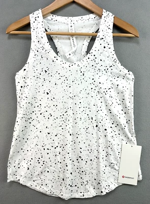 Lululemon Love Tank Top 4 Splatter Revitalize Splatter White Graphite LW1DFDS