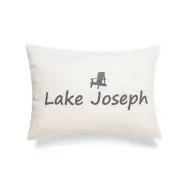 Lake Joseph With Microgel Feather Like Insert Pillow